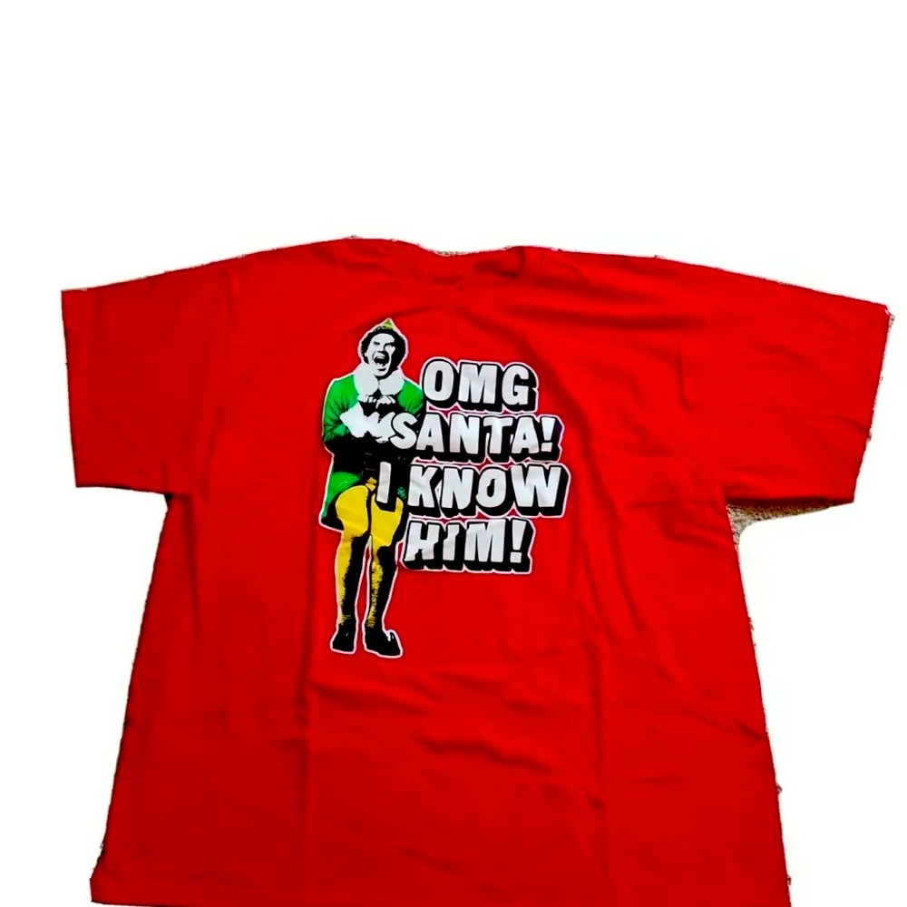Adult Elf Movie Will Ferrell Christmas Red T-shirt XXL - NWOT!